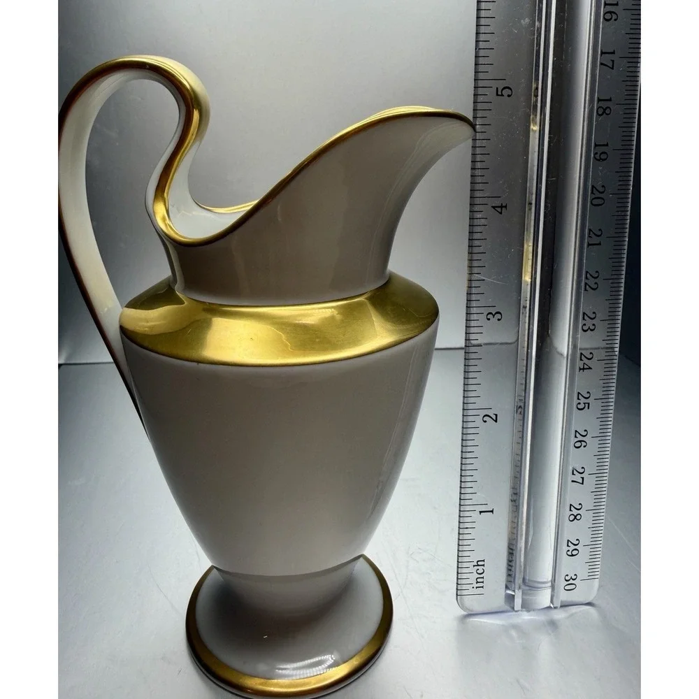 Fürstenburg Empire‎ Porcelain Creamer Gold Trim 5 3/8